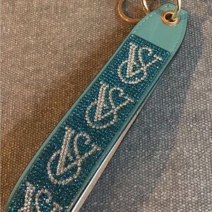 Victorias Secret Teal &  Rhinestone Keychain ( (LIMITED EDITION)